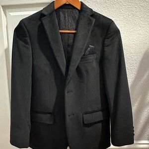 Classic Black Boy’s Velvet Blazer